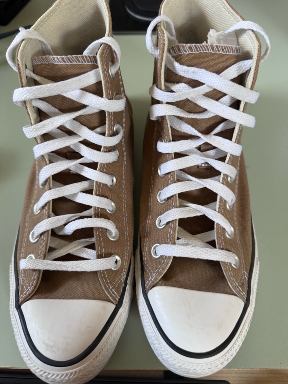 Converse High-Top Sneakers Sand Dune - Unisex M 8.5, W 10.5